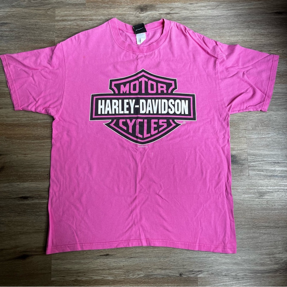 XL Mens Pink Harley Davidson short sleeve T Shirt